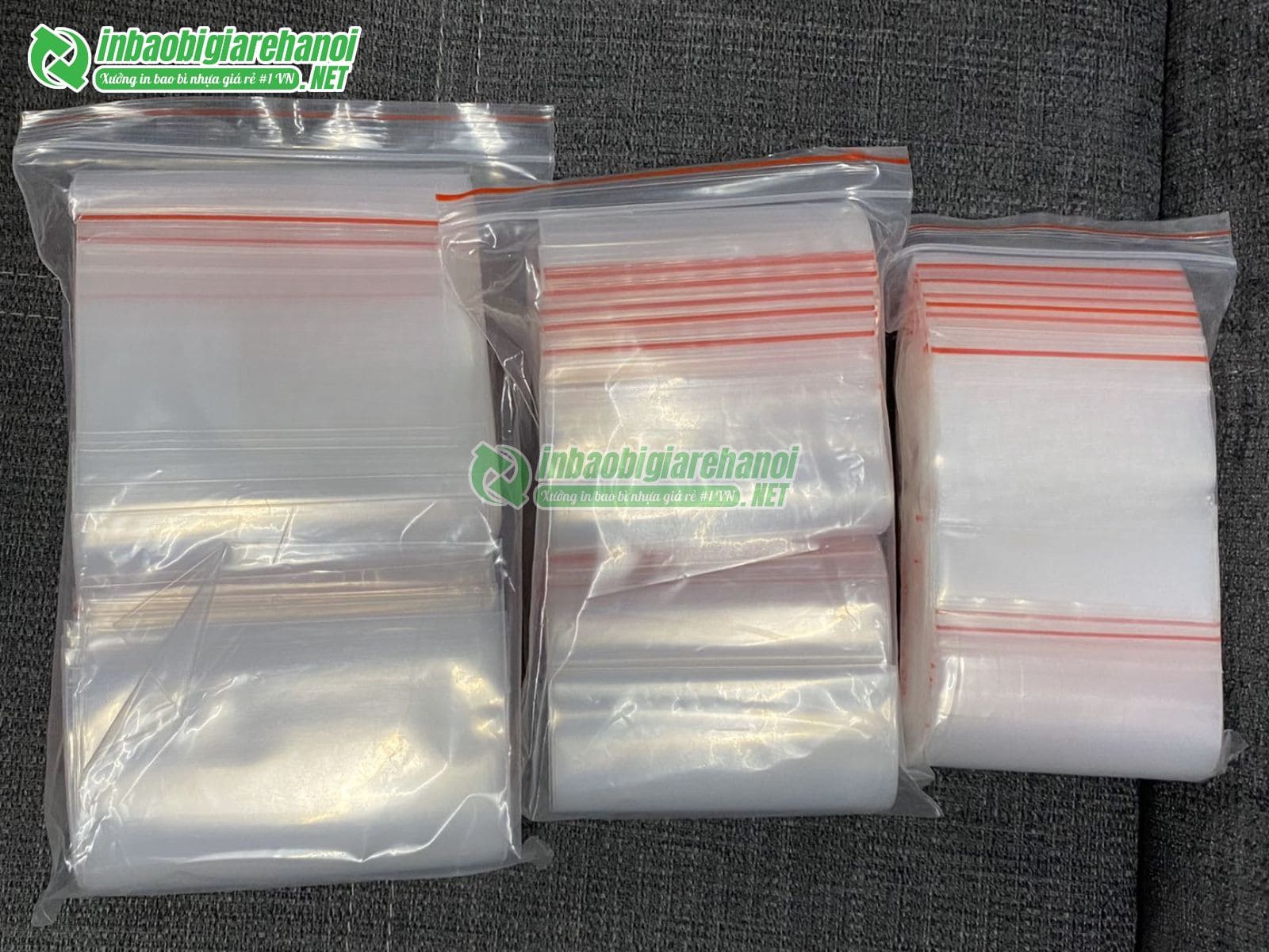 Bao bì màng đơn túi zipper PE