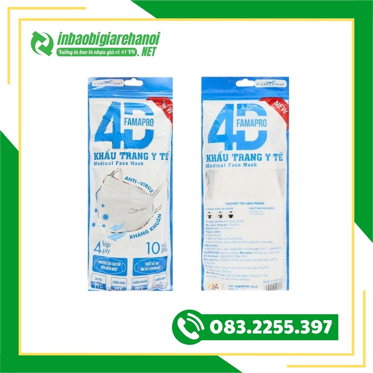 Bao Bì Đựng Khẩu Trang