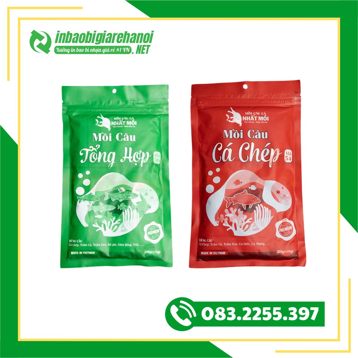 Bao Bì Đựng Mồi Câu Cá