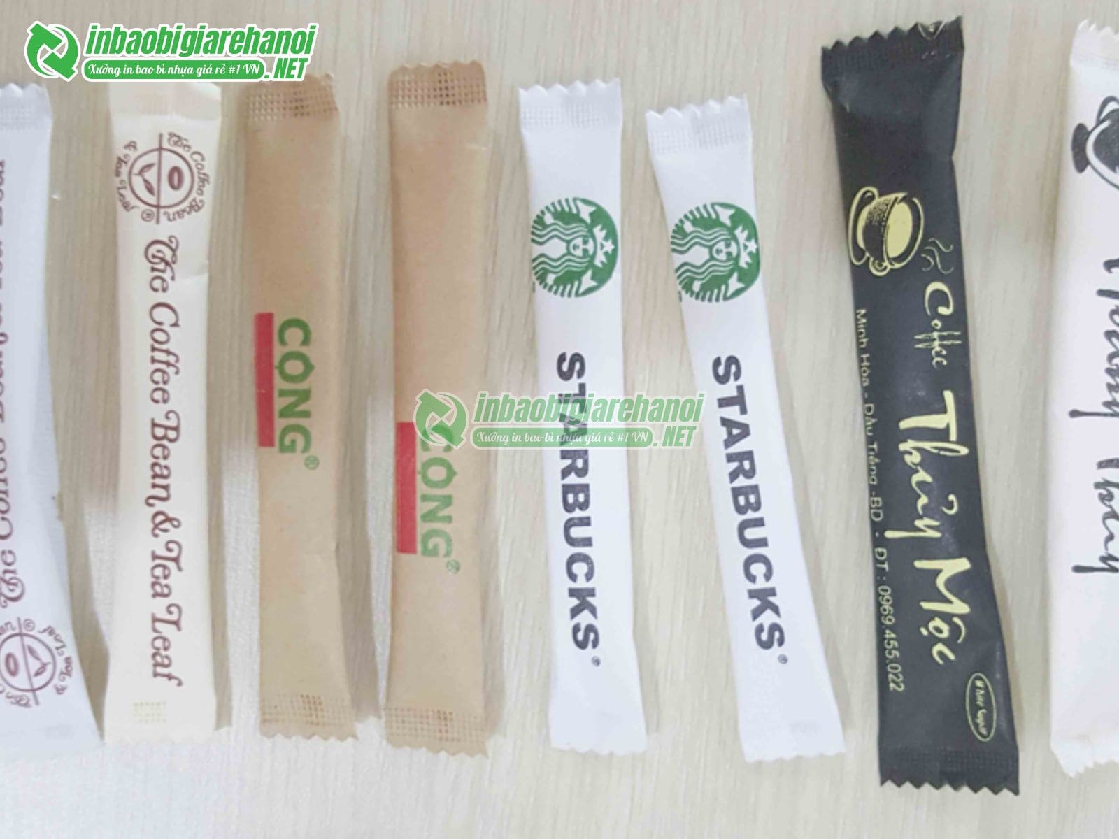 In bao bì đựng đường que theo yêu cầu