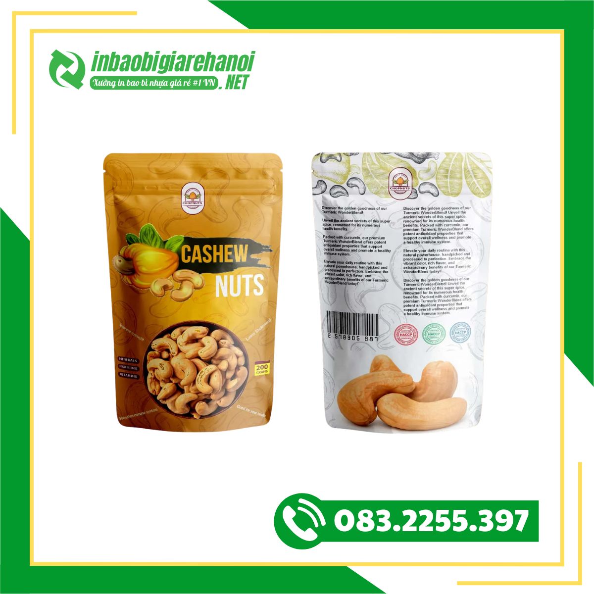 Bao Bì Hạt Điều 