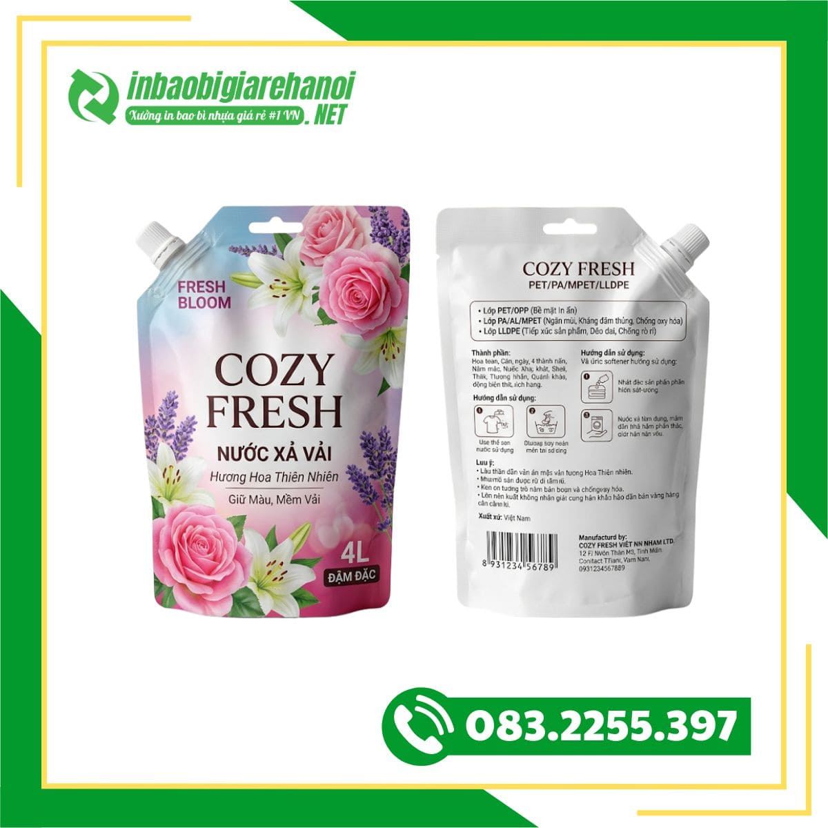 Bao Bì Nước Xả Vải