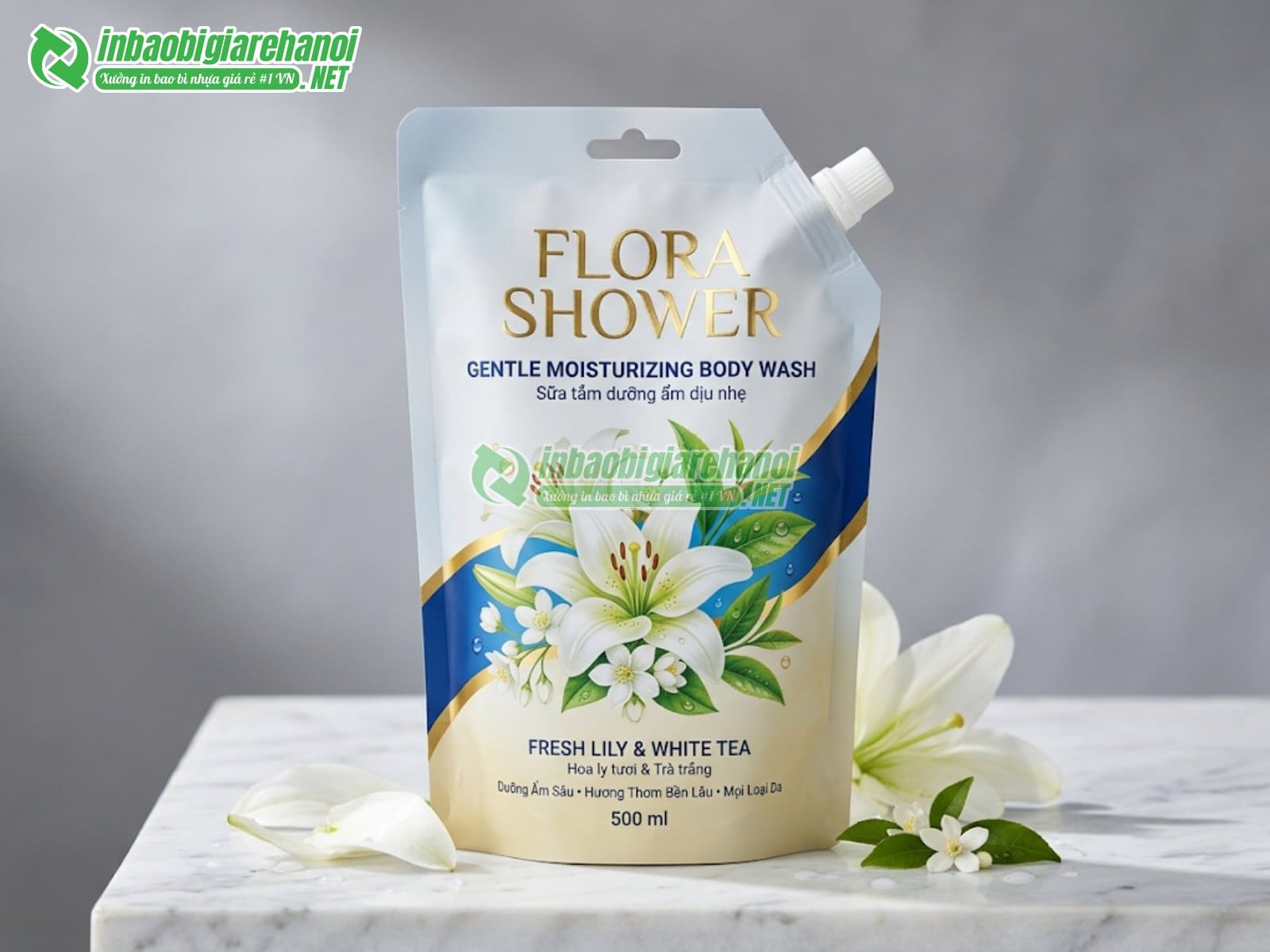 Nhận sản xuất và in ấn bao bì sữa tắm theo yêu cầu