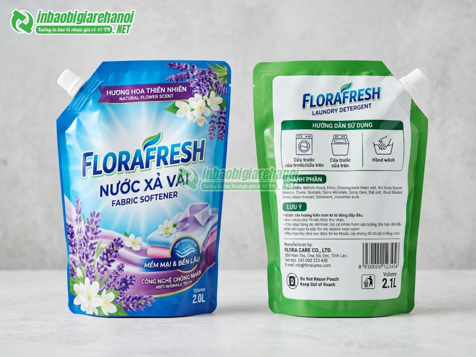 Túi nước giặt đa dạng kích thước