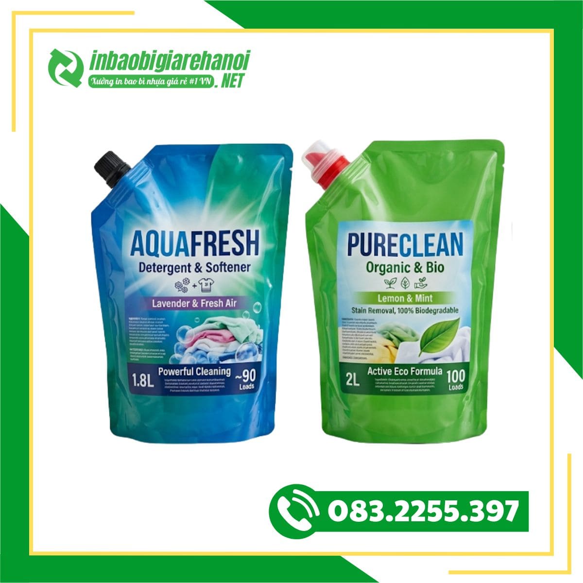 Túi Nước Giặt Có Vòi