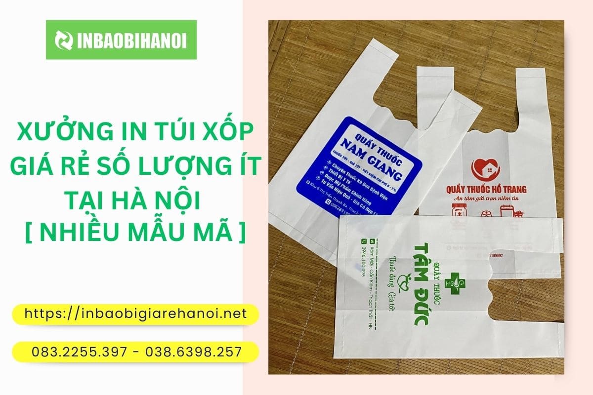 Xưởng In Túi Xốp Giá Rẻ Số Lượng Ít Tại Hà Nội [ Nhiều Mẫu ]