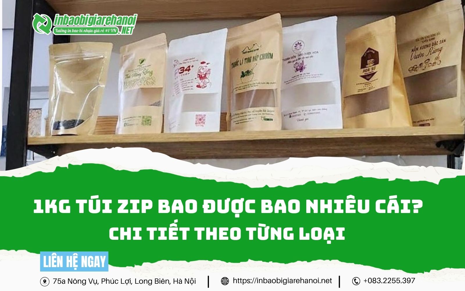 1kg Túi Zip Được Bao Nhiêu Cái? Chi Tiết Theo Từng Loại