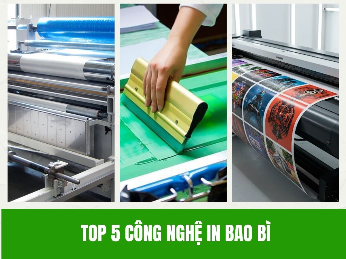 Top 5 Công Nghệ In Bao Bì Giấy và Bao Bì Nhựa Phổ Biến Nhất Hiện Nay