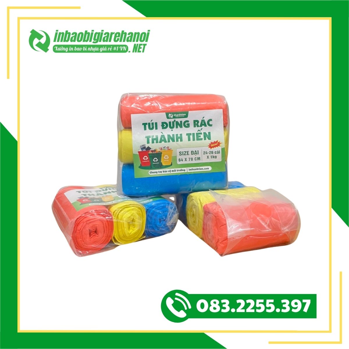 Túi Đựng Rác 3 màu