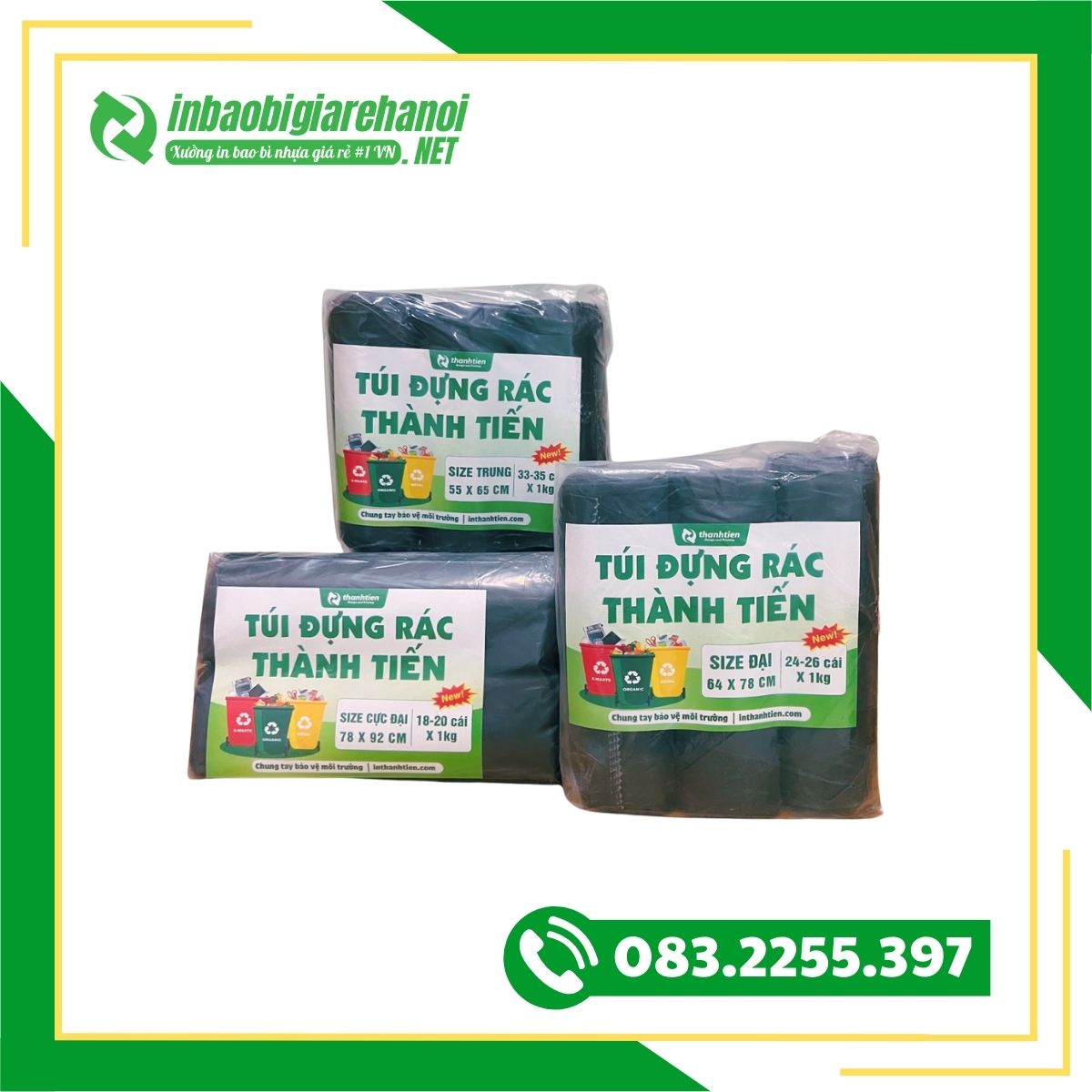 Túi Đựng Rác Màu Đen