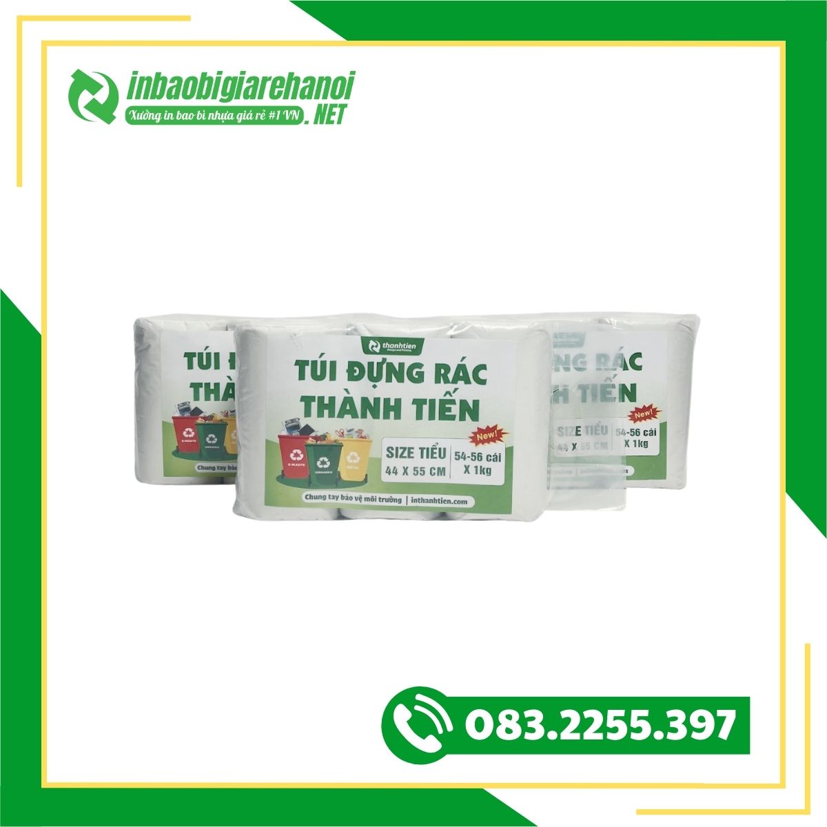 Túi Đựng Rác Màu Trắng