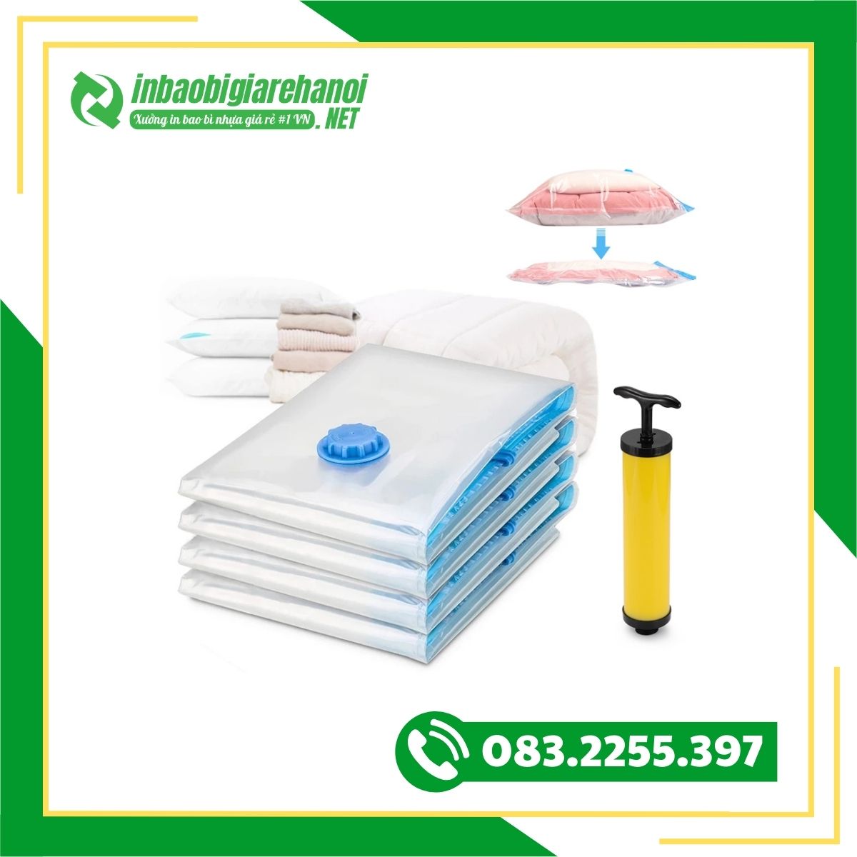 Túi Hút Chân Không Đụng Quần Áo