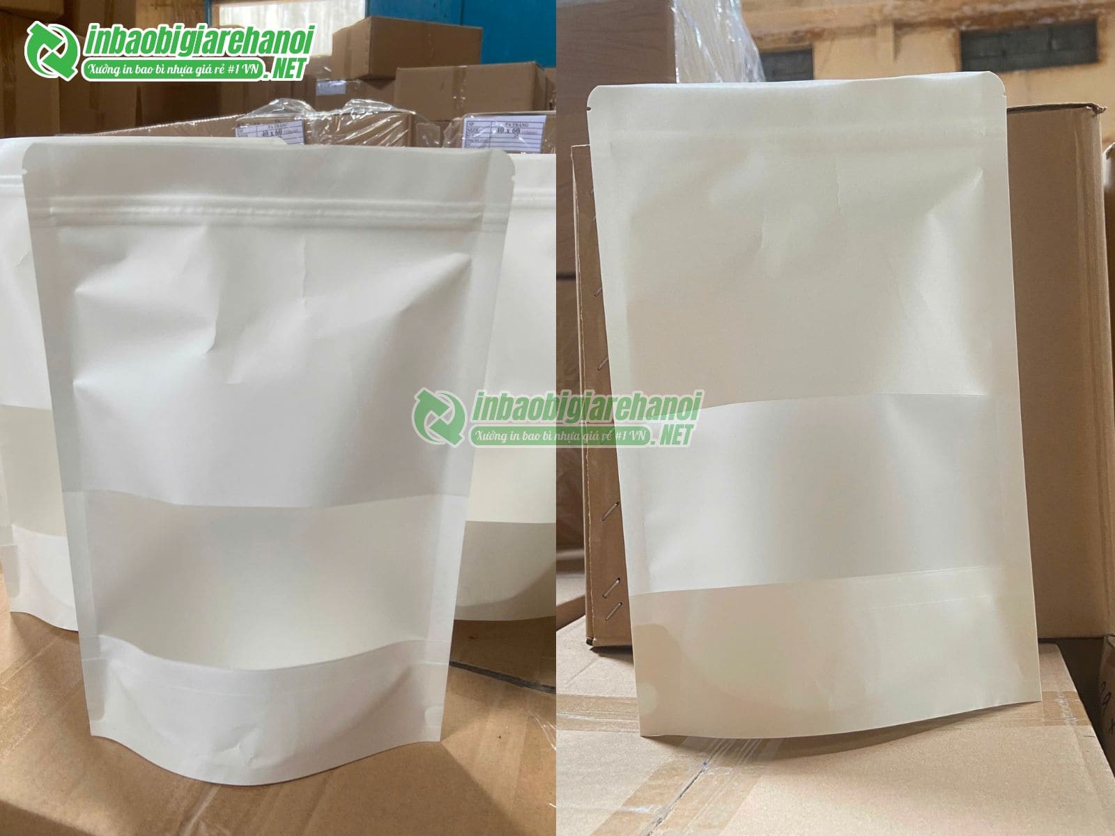 Túi zip giấy đáy đựng giá sỉ
