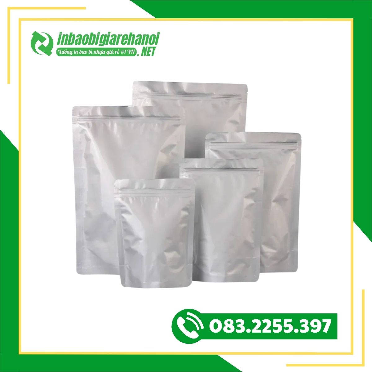 Túi Zip Bạc