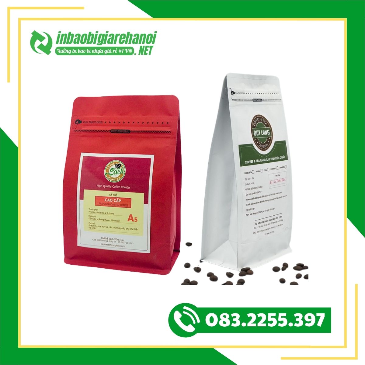 Túi Zip Đựng Cà Phê