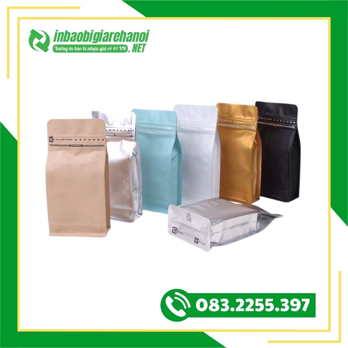 Túi Zipper 8 Cạnh